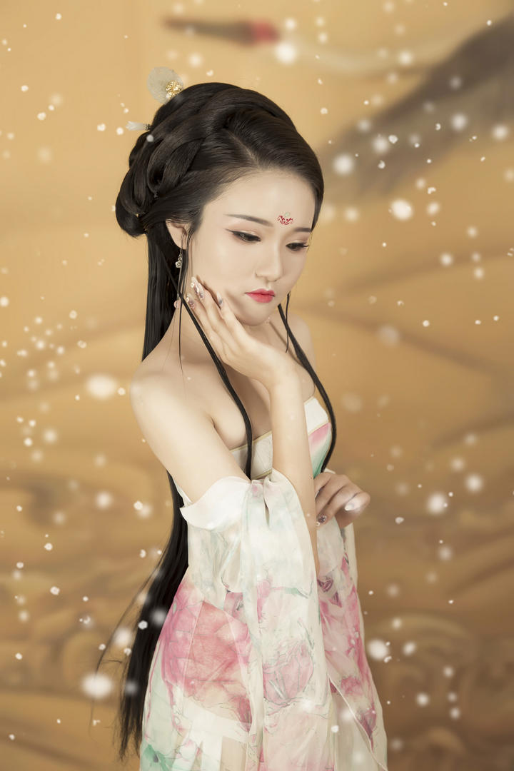 唯美中国风美女古装美女艺术人像摄影写真图片