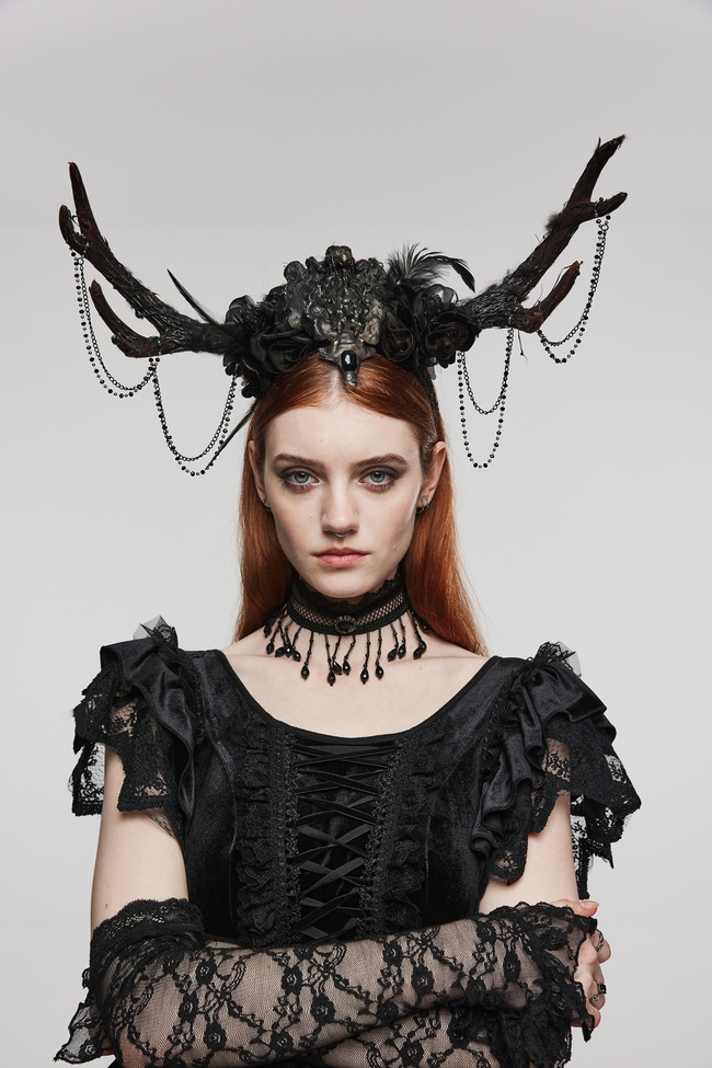 欧美哥特风美女人体模特写真艺术摄影