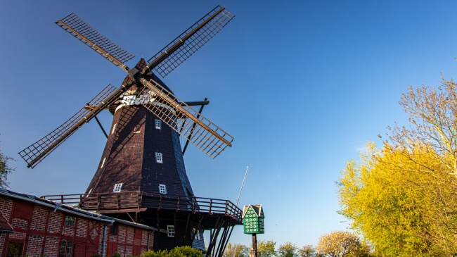 大型风车建筑图片