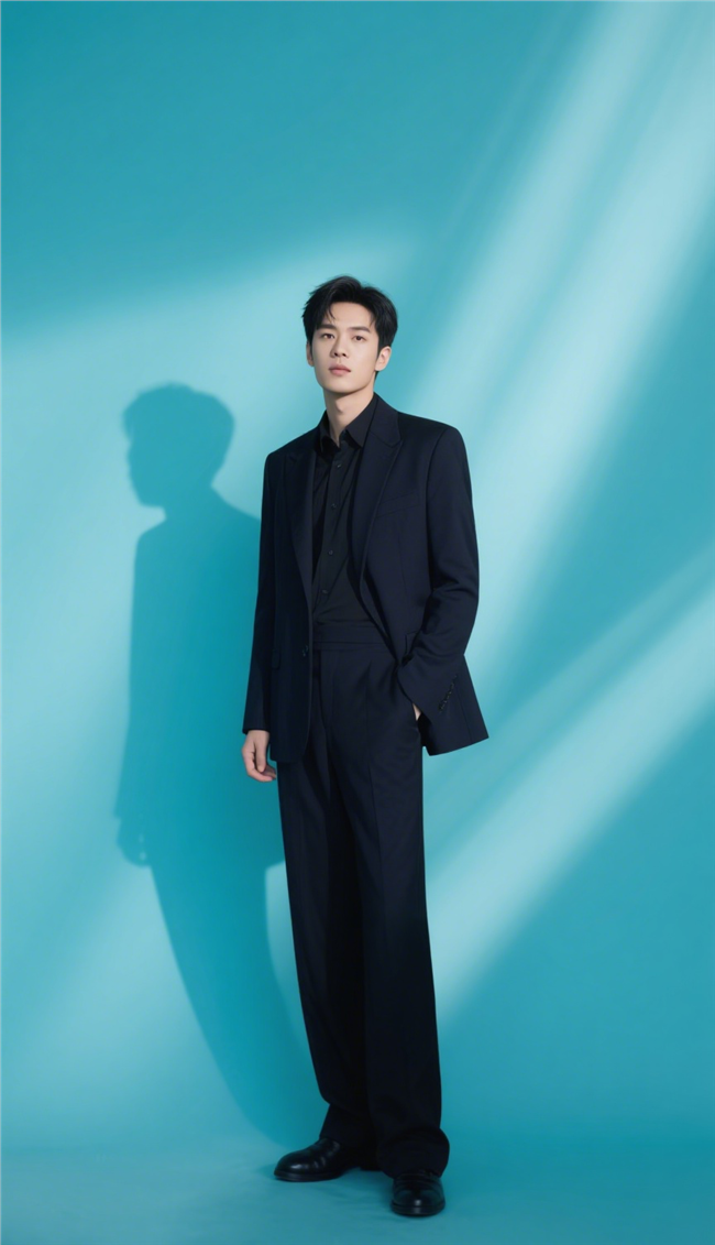 亚洲时尚俊朗西装帅哥写真图片