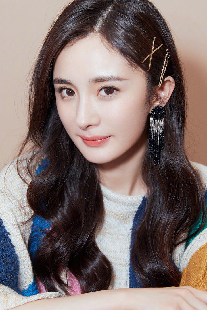 性感气质女神杨幂脸部特写