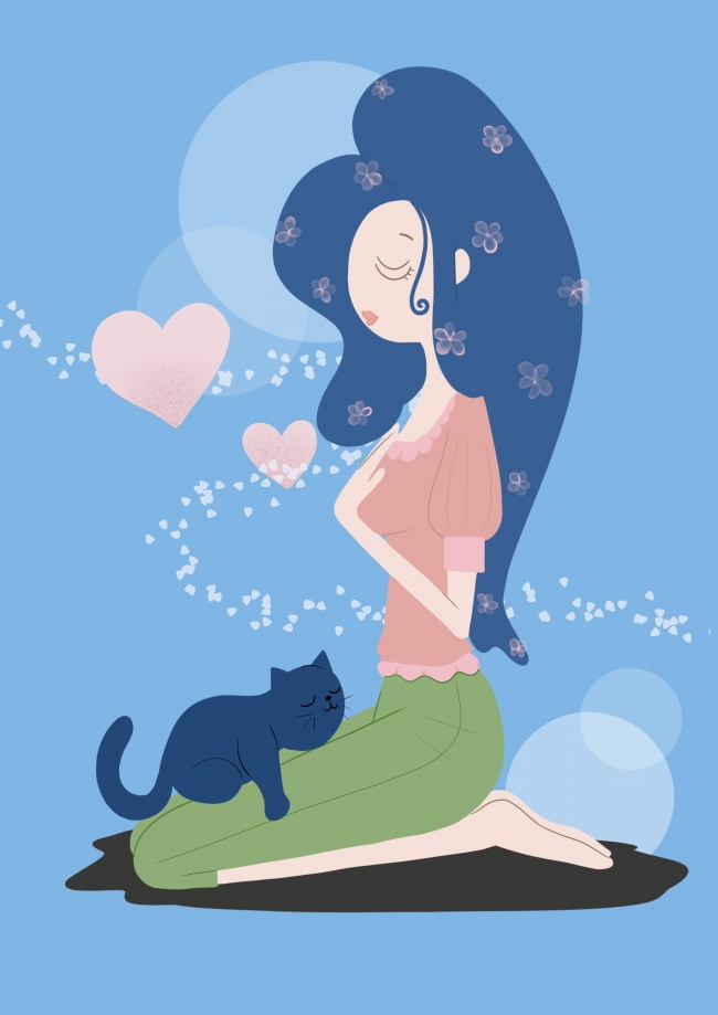 简单又可爱插画图片