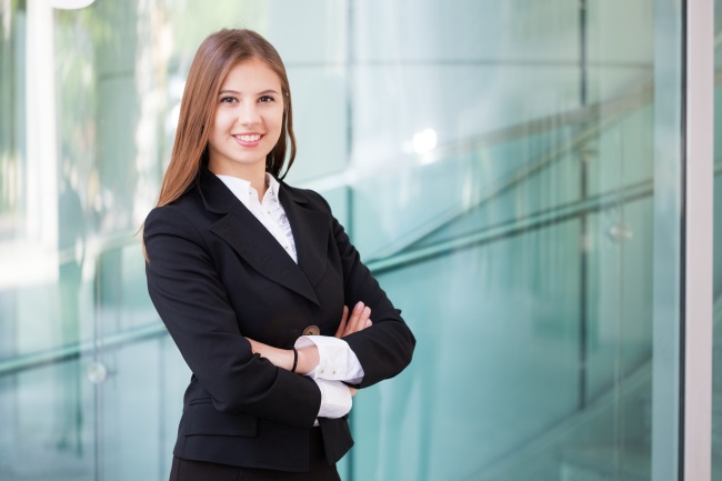 小西装美女图片