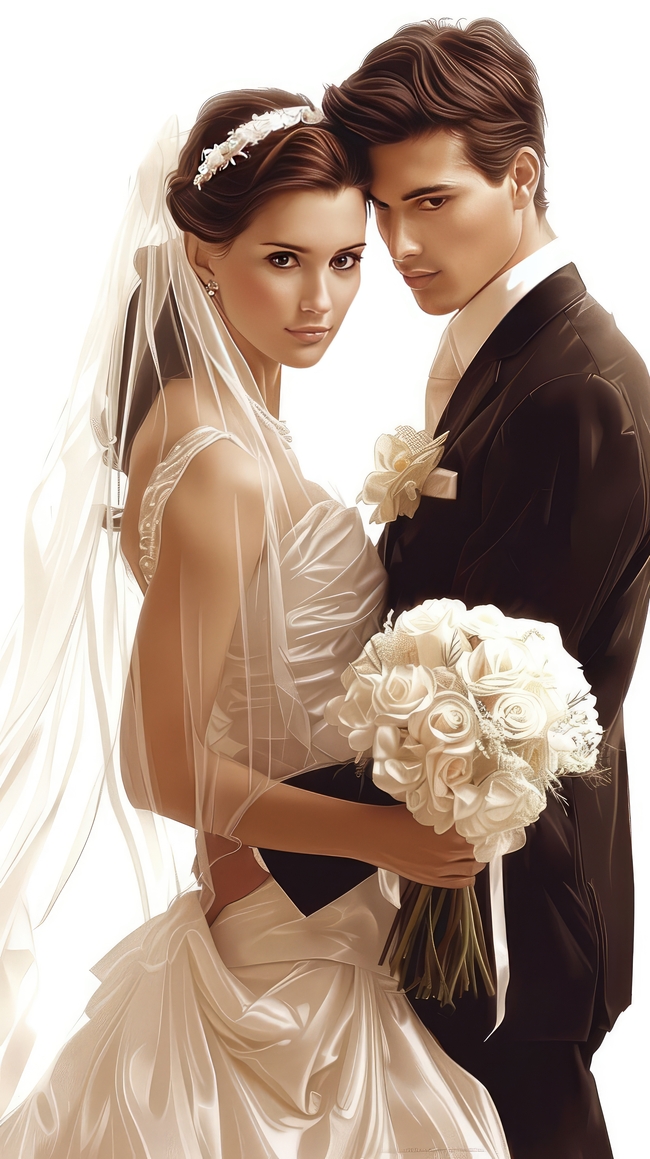 欧美时尚质感风格情侣婚纱图片摄影