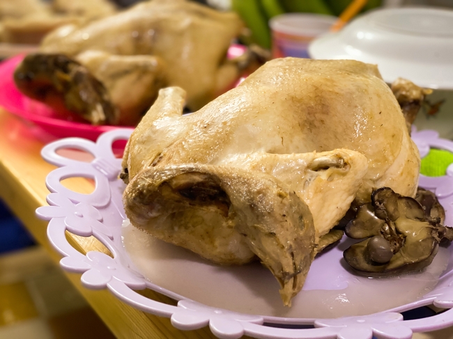水煮鸡肉烹饪图片