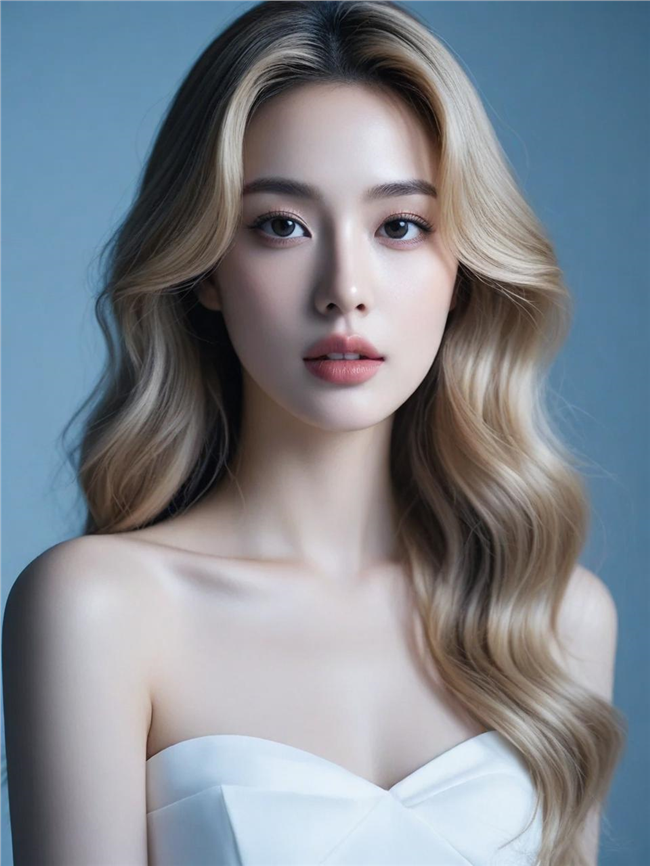 亚洲新娘艺术人像写真摄影图片