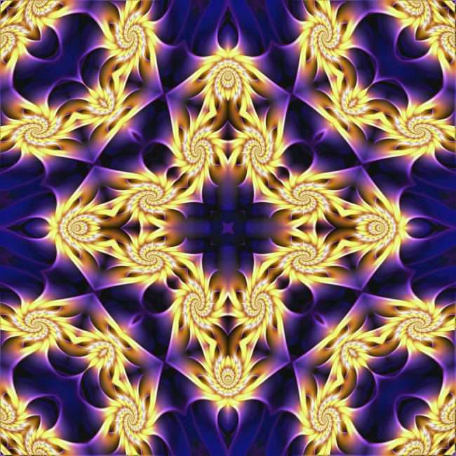 金色花纹紫色背景图片