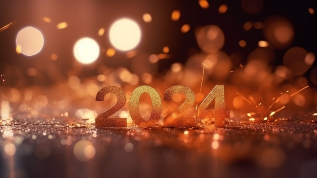 2024年新年元旦图片素材