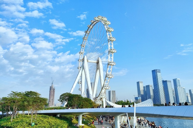 城市摩天轮建筑景观图片