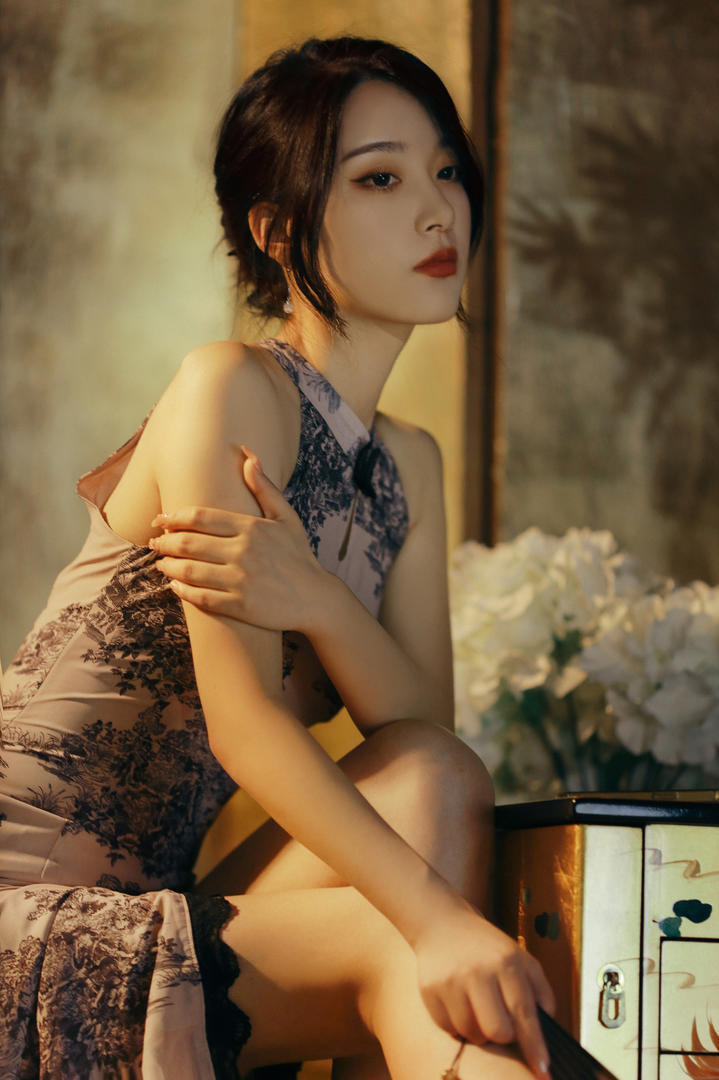 性感纯欲旗袍美女古风美女高清壁纸图片