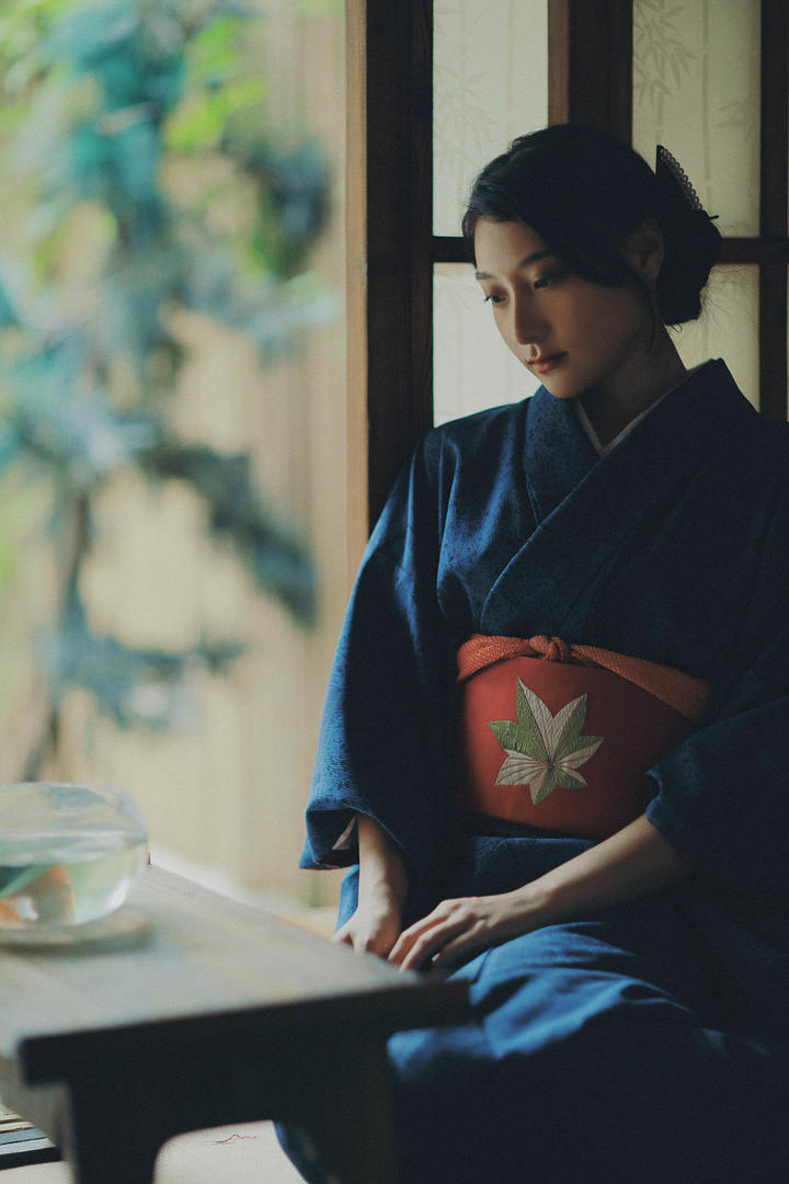 日系风格唯美和服美女摄影写真