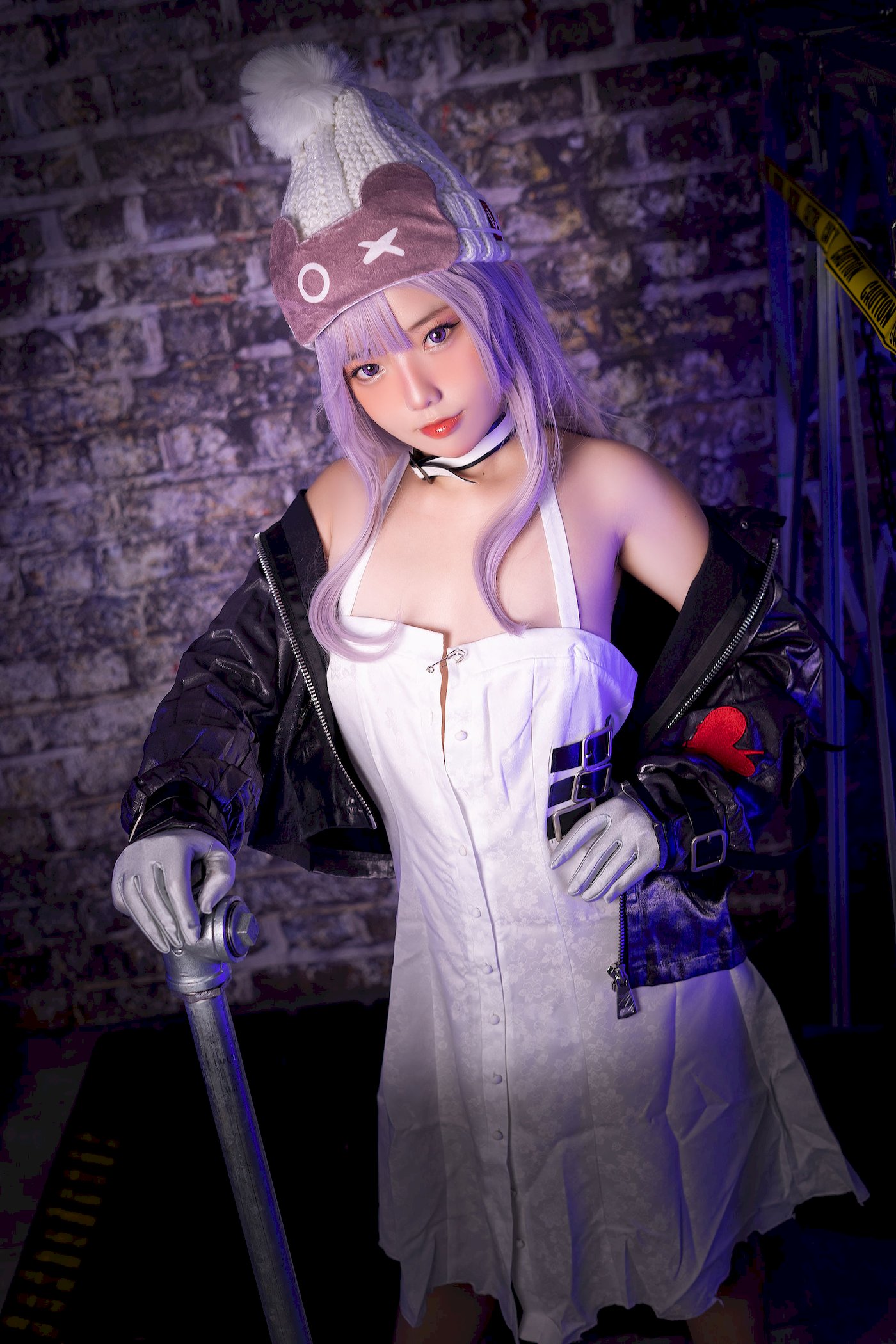 Messie Huang模特Hella白色服饰青春靓丽COS写真