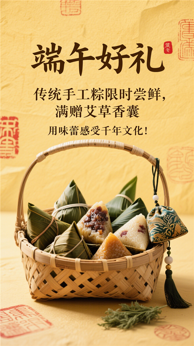国风端午好礼海报素材图片
