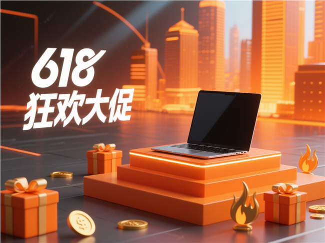 618电商数码产品促销场景图片