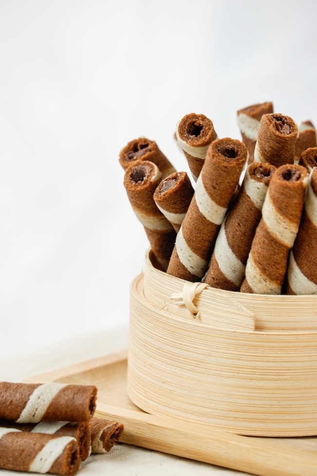 美味巧克力卷图片