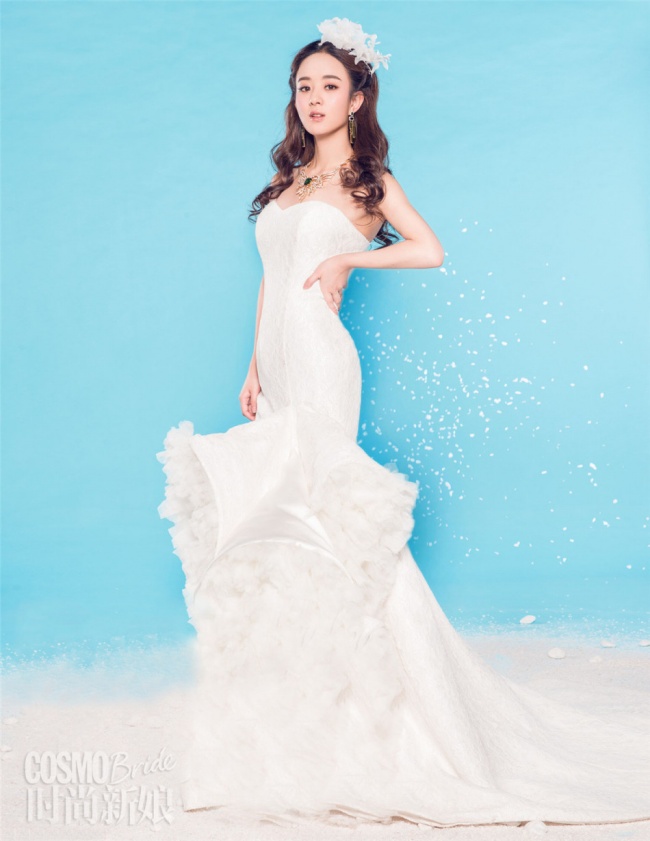 赵丽颖婚纱图片