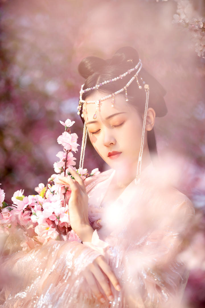 极品美女古装领唯美艺术写真壁纸图片