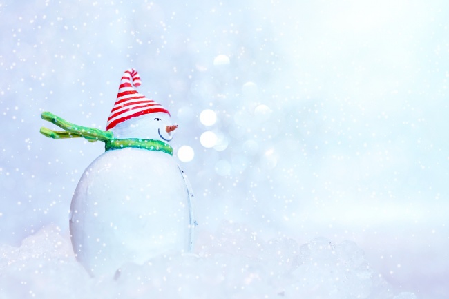 冬季雪人图片