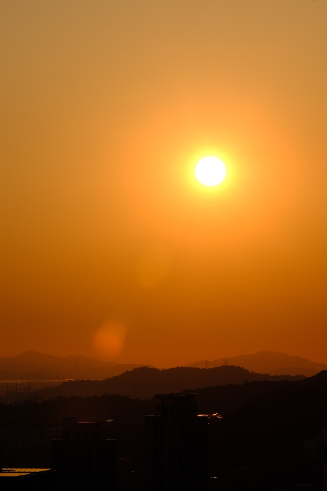 黄昏天空夕阳美景图片
