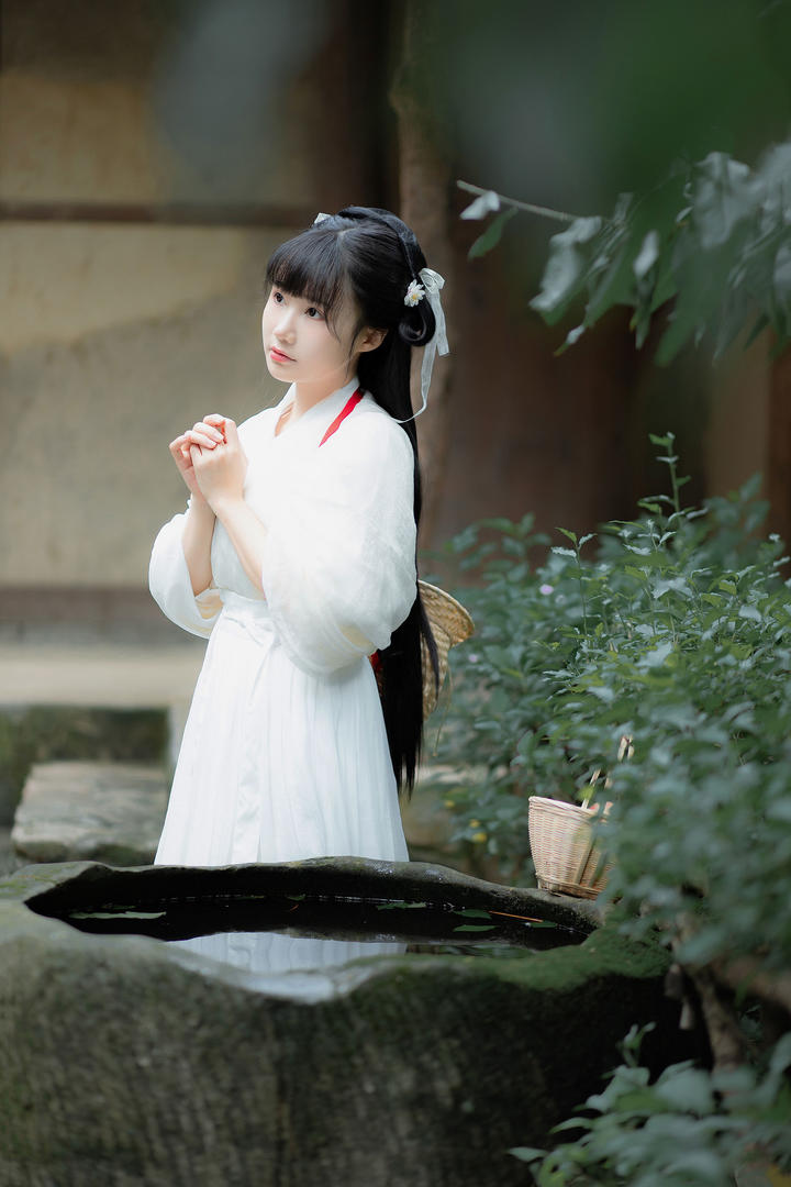 唯美意境古风少女头像艺术写真图片