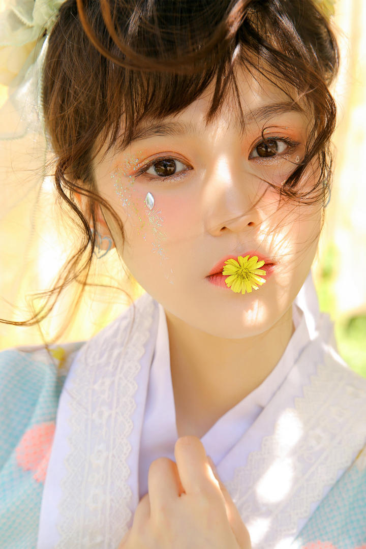 高清极品清纯美女脸部特写图片