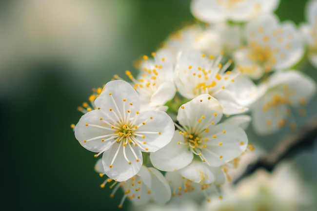 唯美小清新淡雅樱花摄影图片