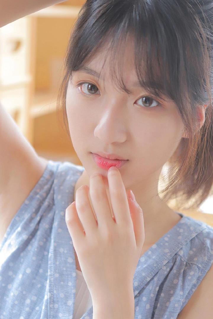 超清白皙肌肤吹弹可破清纯少女特写图片