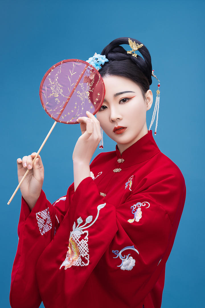 超清唯美古风头像女摄影图片