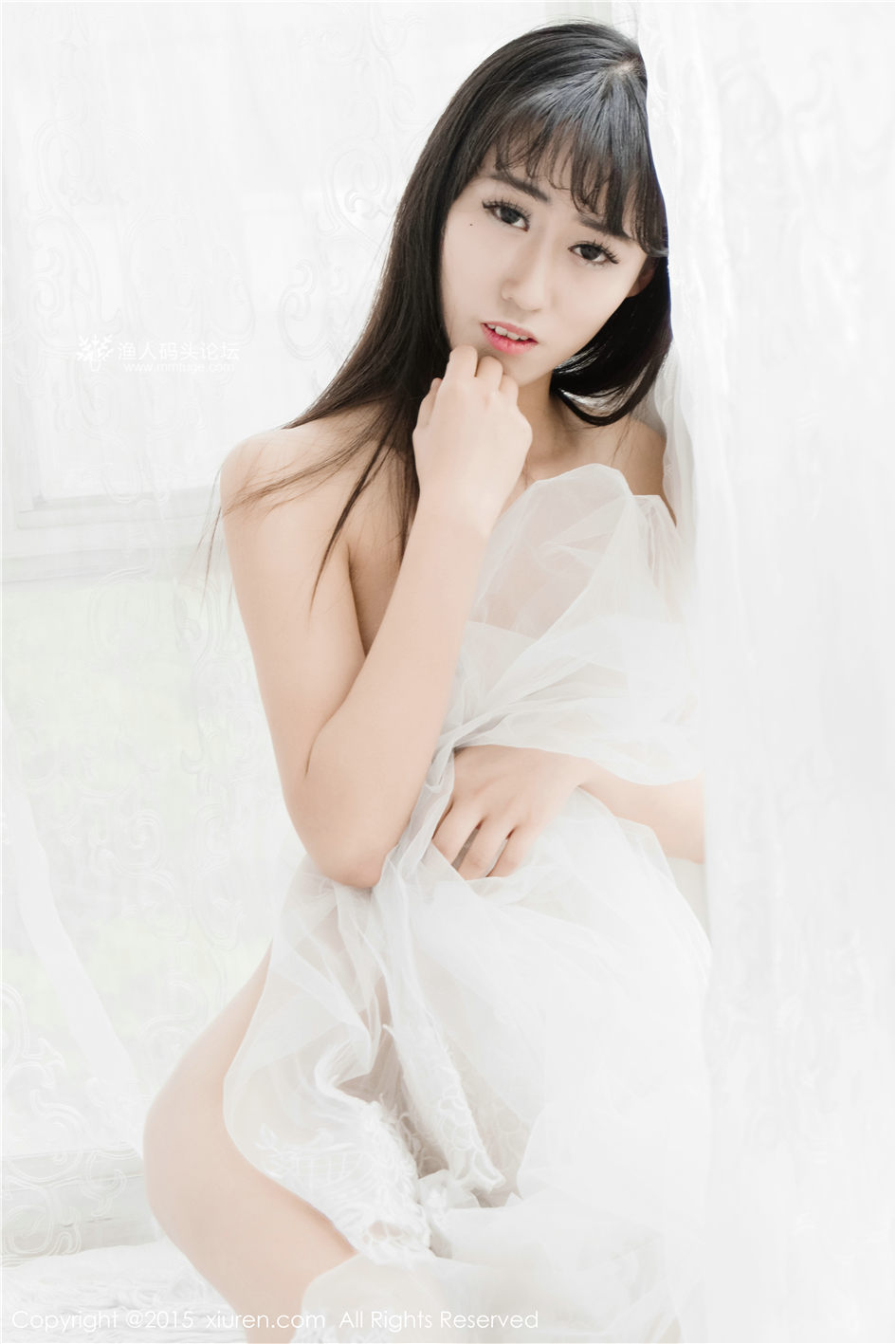 美媛馆嫩模素素subaby白纱双马尾情趣内衣写真
