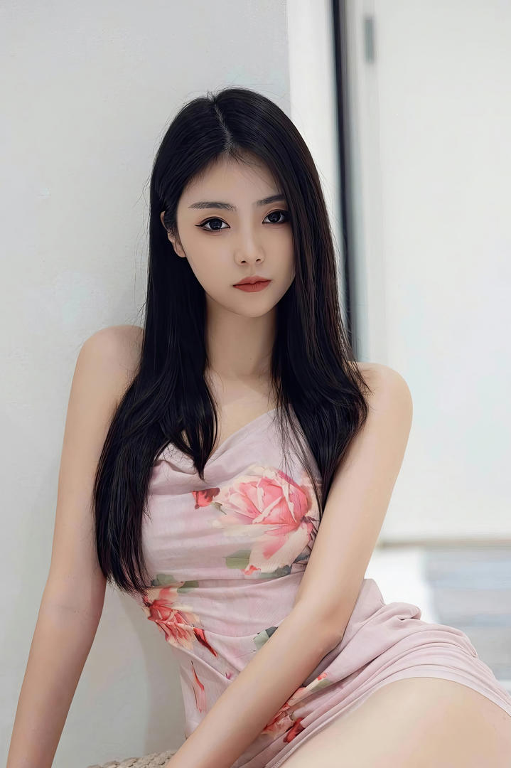 国模吧极品黑长直美女嫩模可乐写真图片