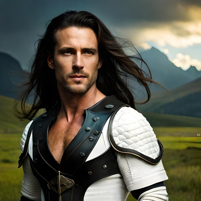 中世纪长发骑士帅哥图片