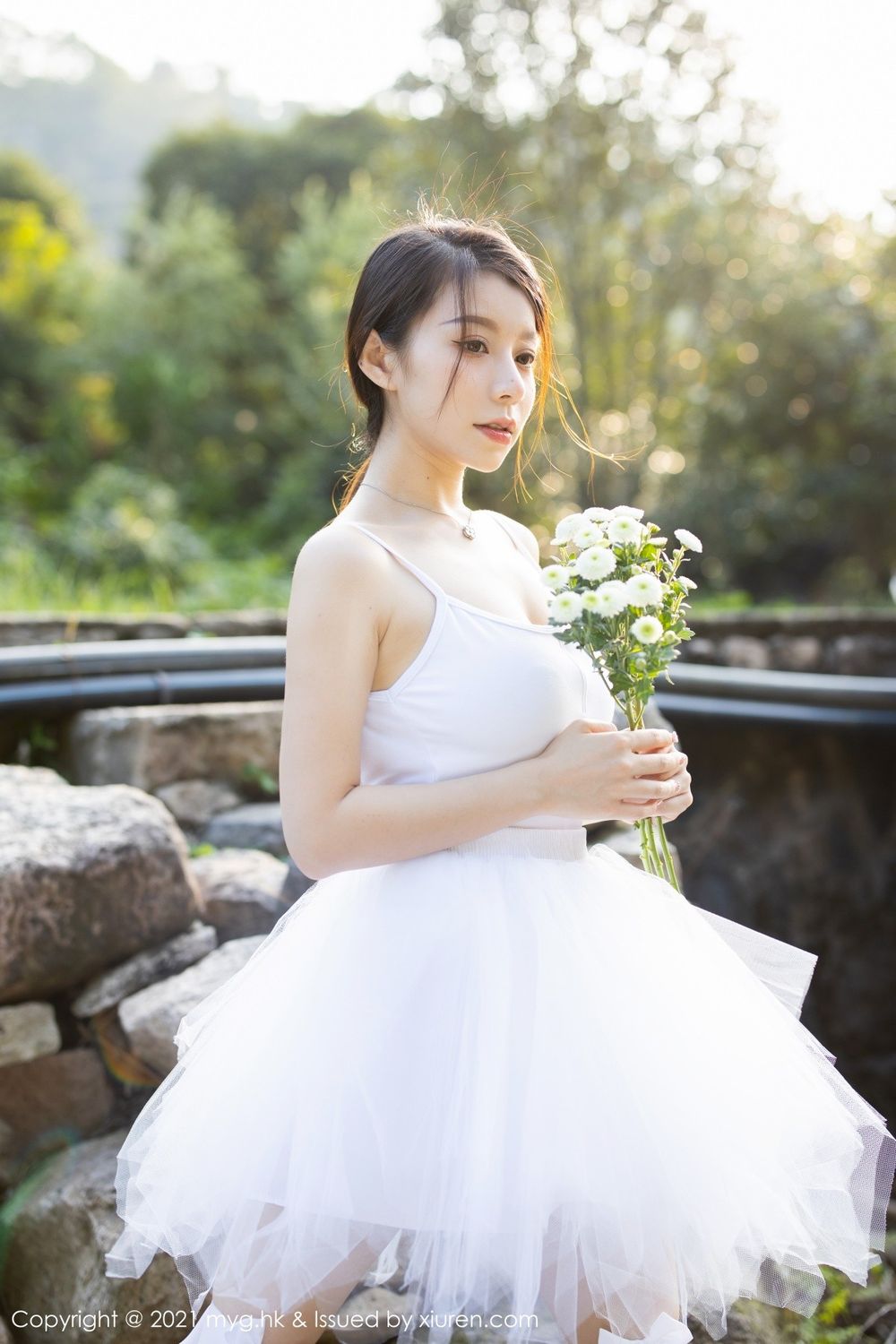 美媛馆美女模特vetiver嘉宝贝儿芭蕾服饰湿身诱惑长三角旅拍