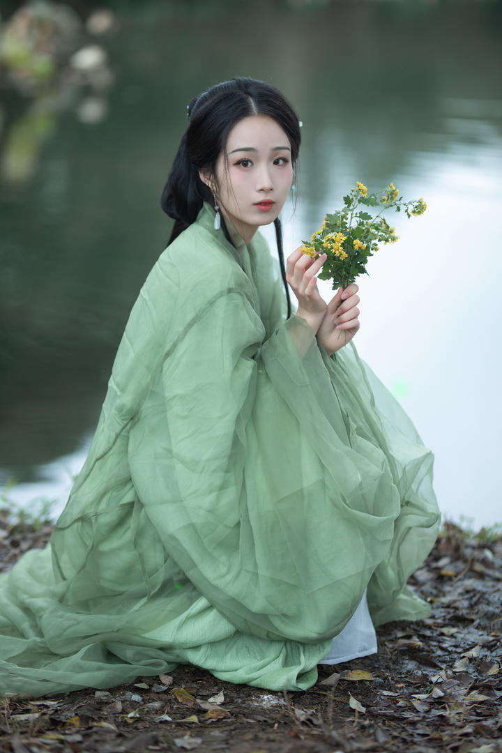 唯美青色古装美女国产个人艺术写真大全