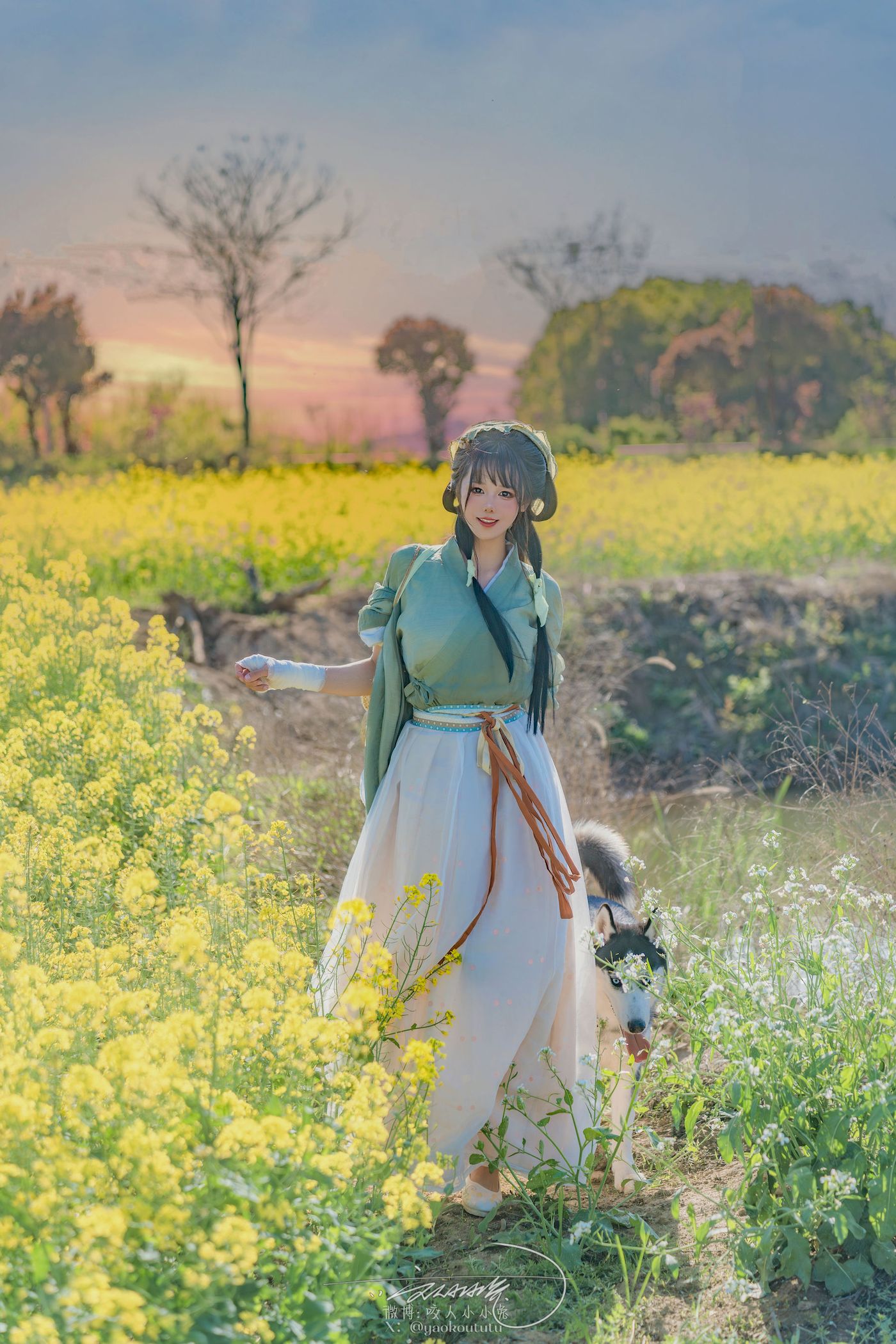 咬一口兔娘与哈士奇 - 田耕记田园生活户外写真