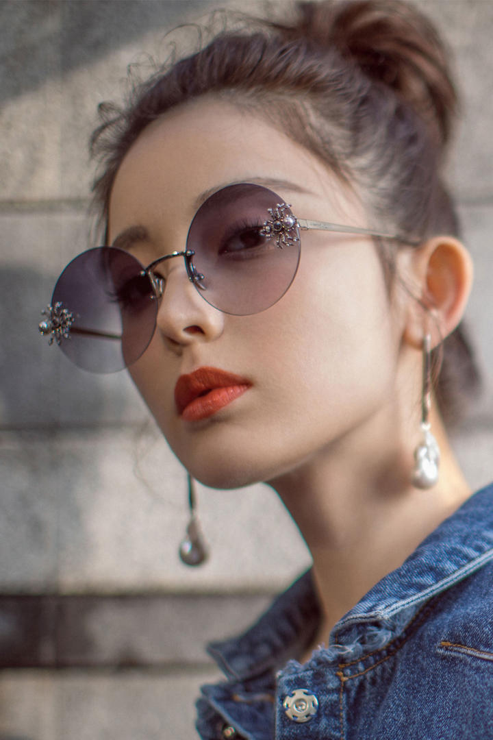 高清古力娜扎脸部特写图片