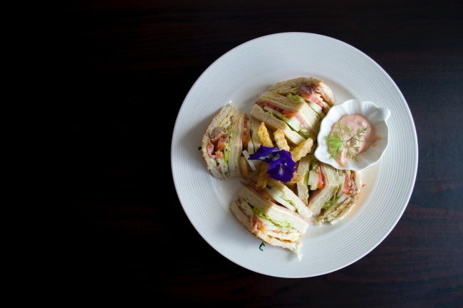 自制火腿三明治图片