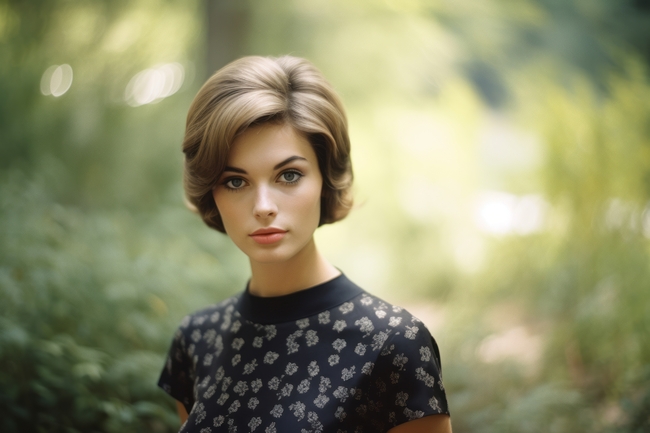 森系气质白人美女写真摄影图片