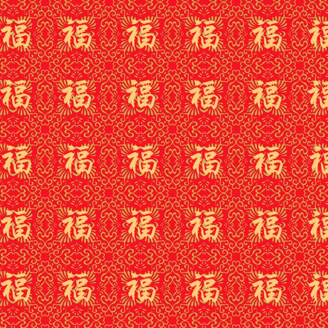 全部福字图片背景