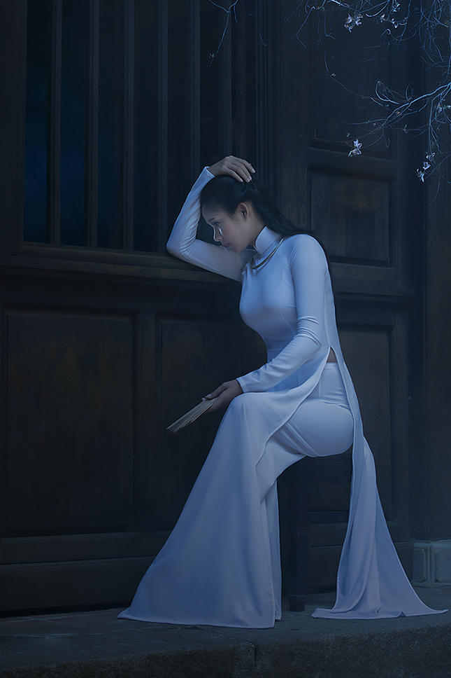 高清复古越南美女人像摄影图片