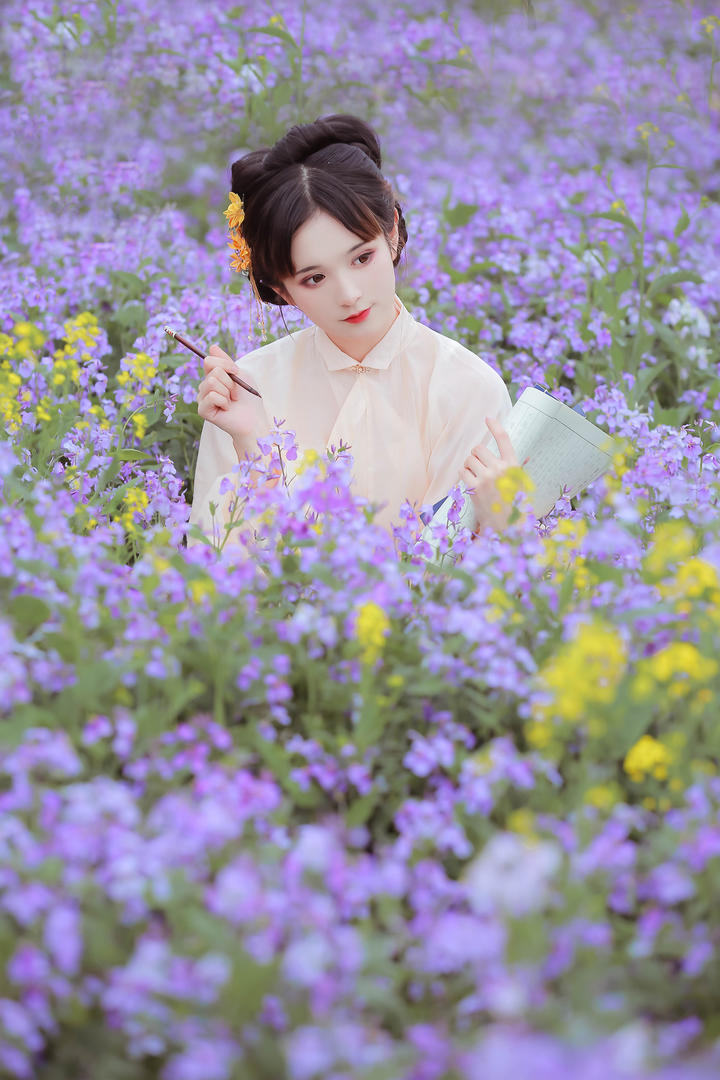 真人头像女生古装艺术照图片