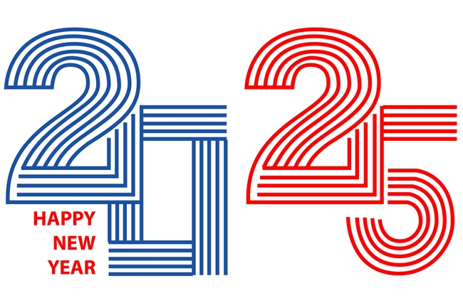 新年快乐创意2025数字图片