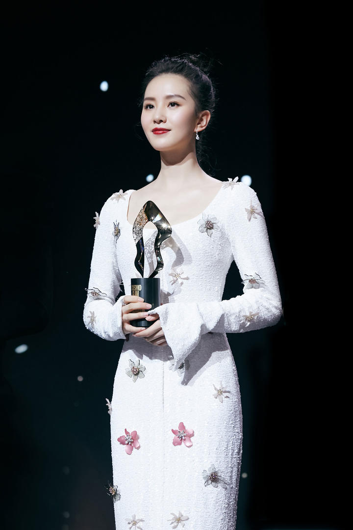 上台领奖的高清美女明星刘诗诗写真图片