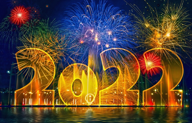 2022年璀璨烟花背景图片