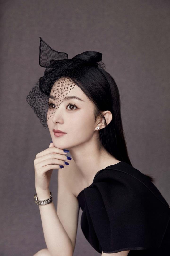 复古美女赵丽颖文艺优雅大气名媛写真图片