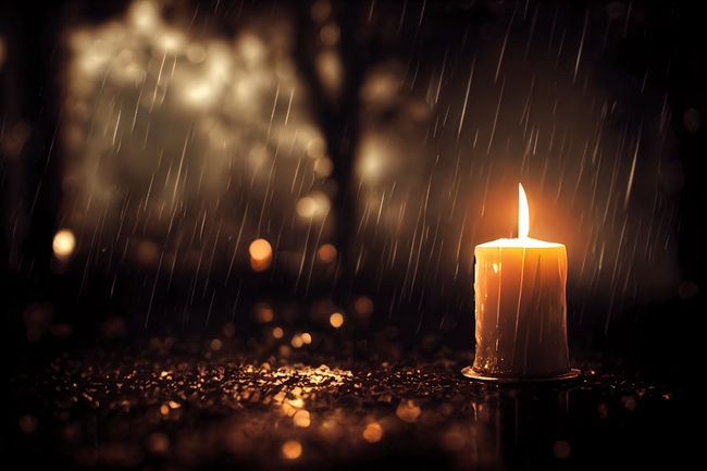 下雨天非主流意境摄影图片