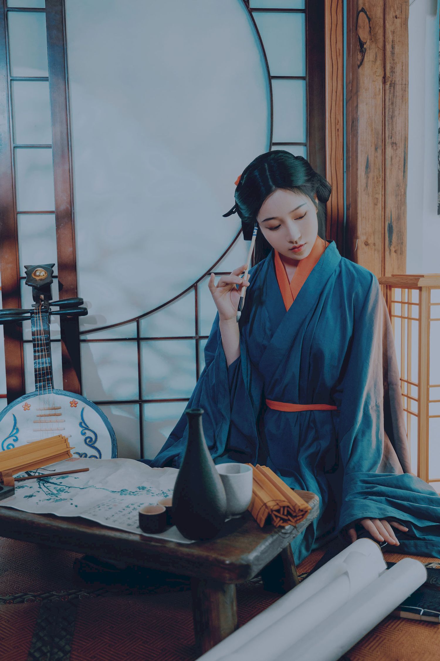 古典美女Nnian汉宫春月写真 穿越千年的美丽邂逅