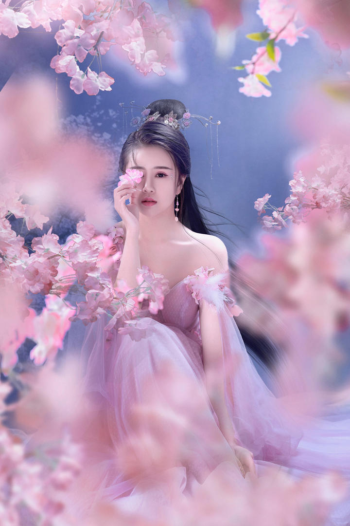 唯美仙侠风高清古装气质美女壁纸图片下载