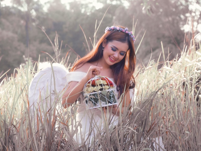 天使婚纱写真摄影图片