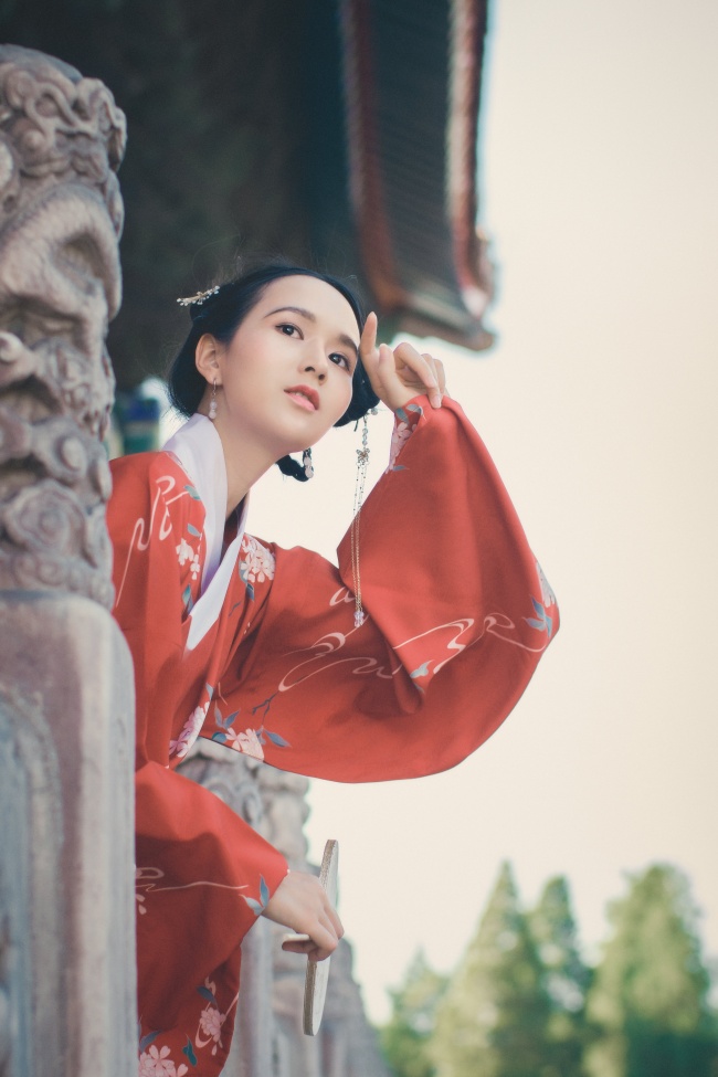 唯美古风汉服美女写真图片