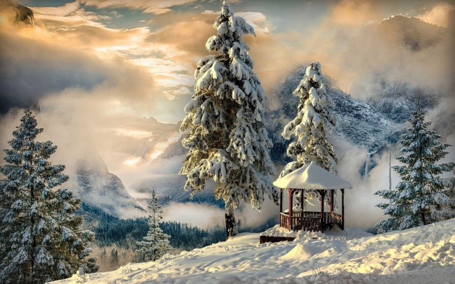 冬季雪景唯美图片